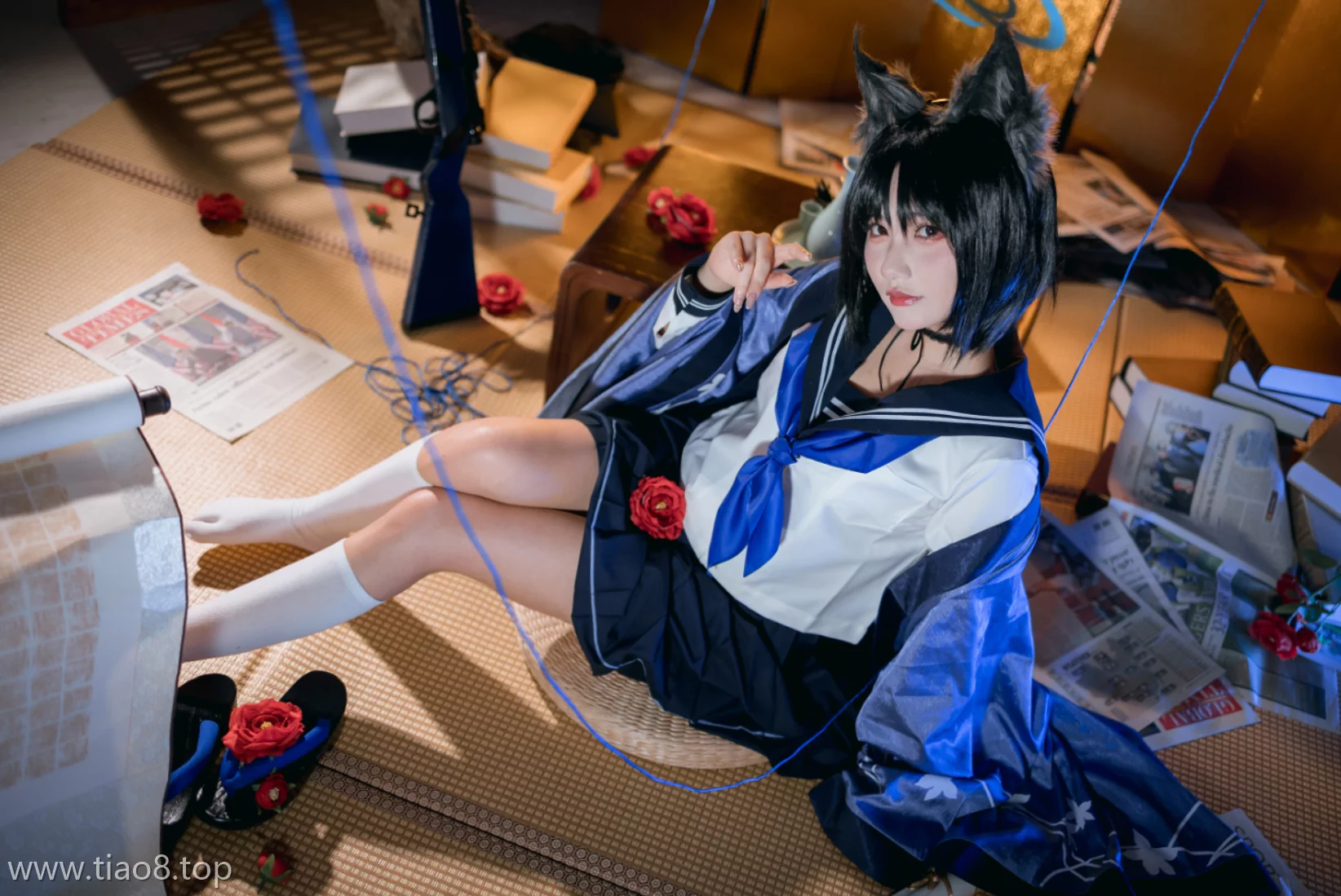 美图欣赏丨Coser是一只熊仔吗:NO.029-蔚蓝档案 桐生桔梗[40P-219.4M]