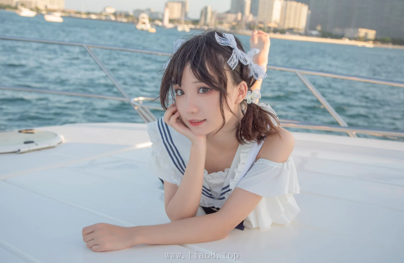 美图欣赏丨Coser花柒Hana:NO.013-三亚熊之海J风泳装[12P-153.01MB]