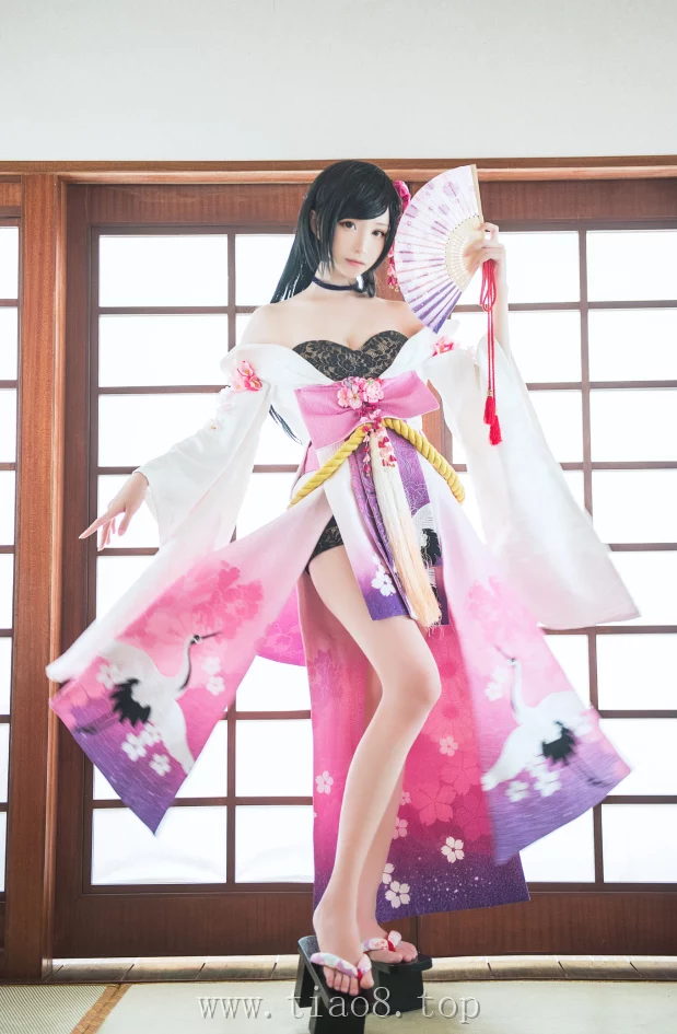 美图欣赏丨Coser青青子Js:NO.017-夜樱COS[9P-20MB]