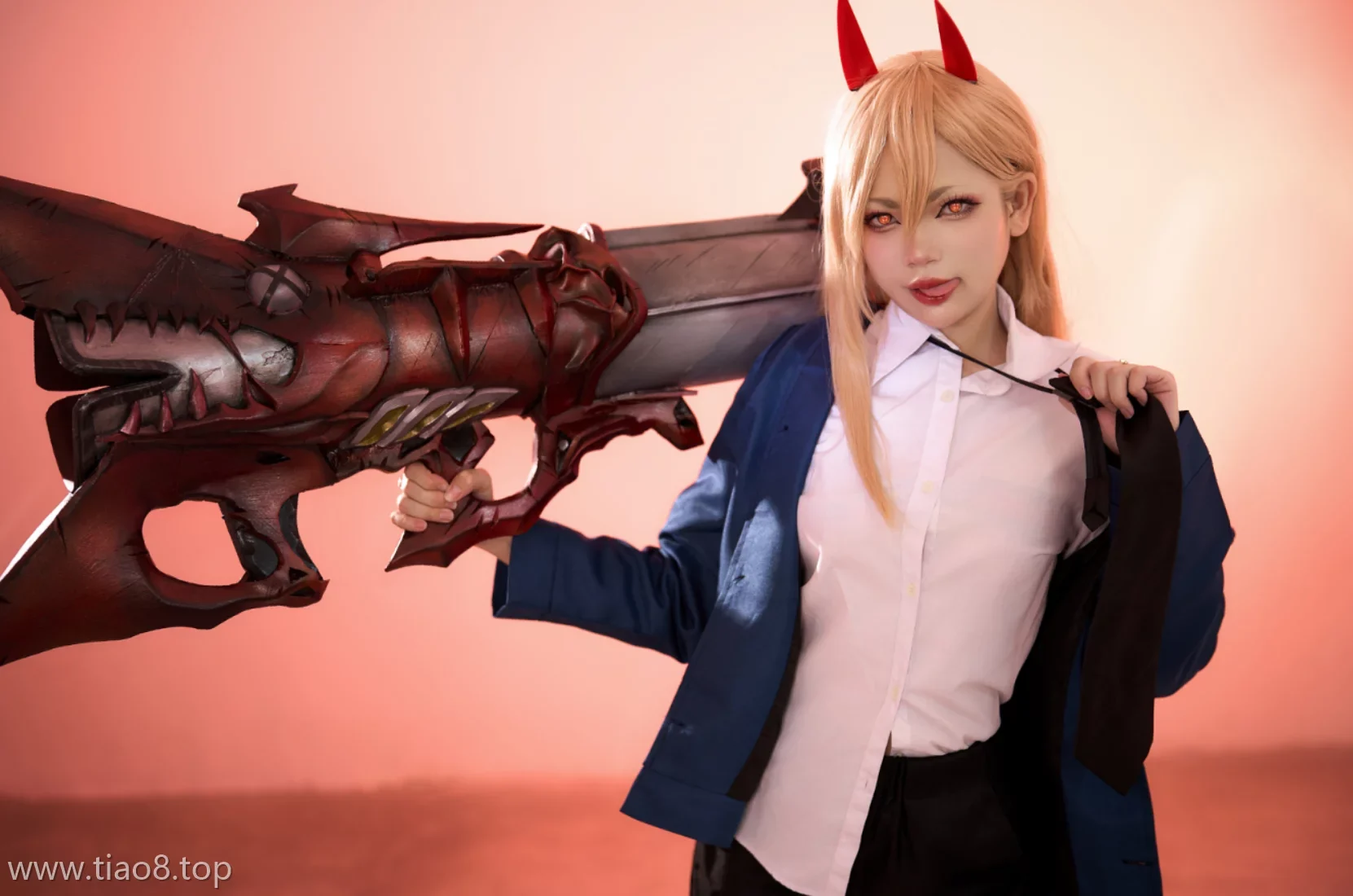 美图欣赏丨Coser_ZinieQ(齐妮琼):NO.055-电锯人 帕瓦[37P-20V-338.1M]