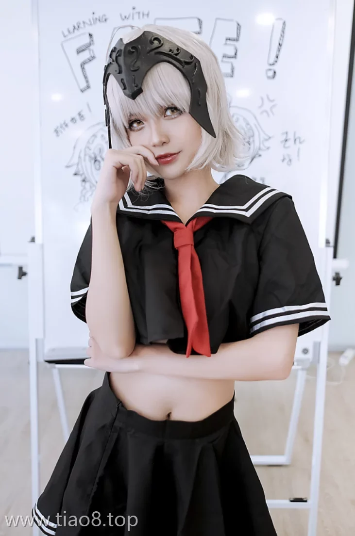 美图欣赏丨Coser_Azami:NO.020-黑贞德[14P-40MB]
