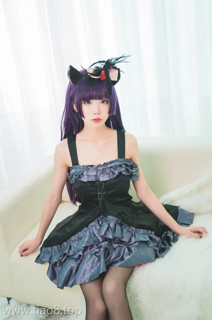 美图欣赏丨Coser_水淼Aqua:NO.022-黑猫 冷门小礼服[9P-101M]
