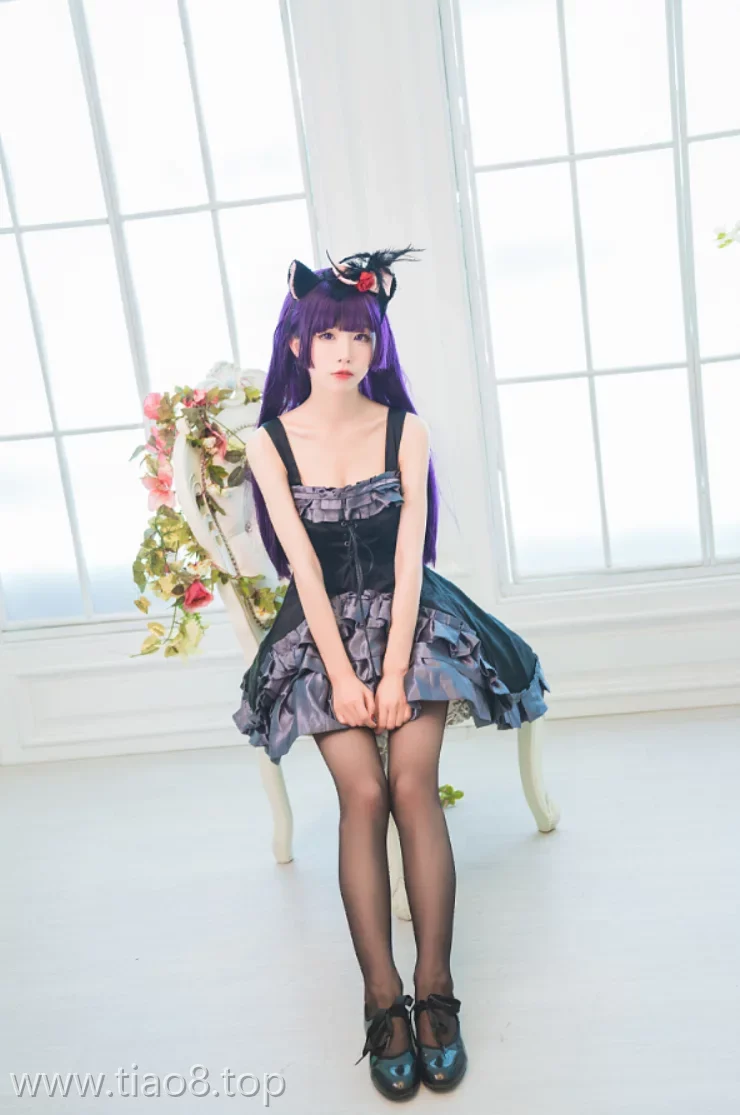 美图欣赏丨Coser_水淼Aqua:NO.022-黑猫 冷门小礼服[9P-101M]