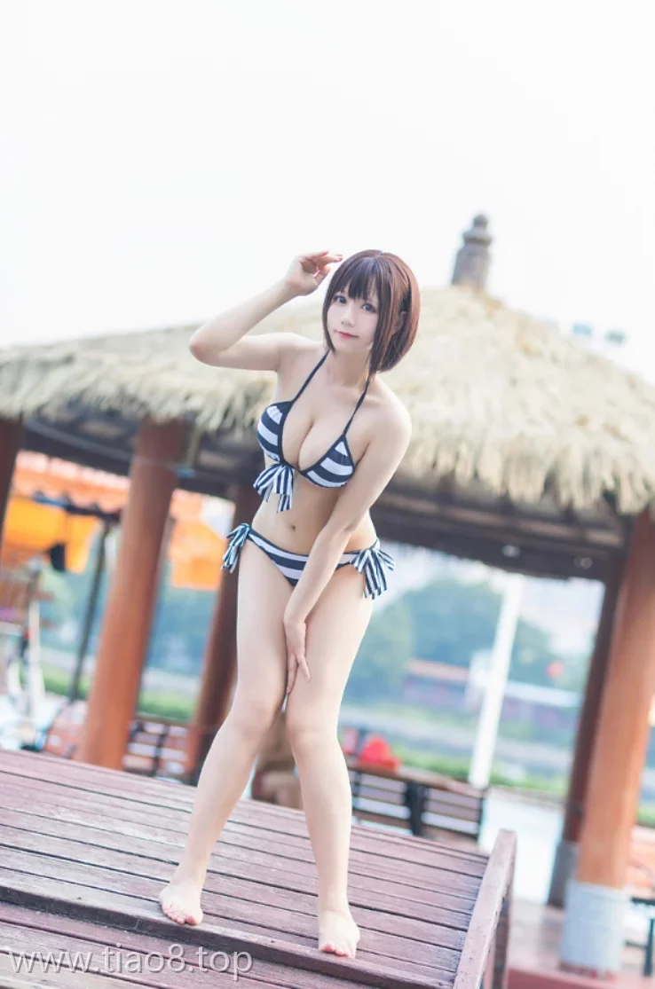 美图欣赏丨Coser_Nyako喵子:NO.019-加藤惠泳装[11P-50MB]