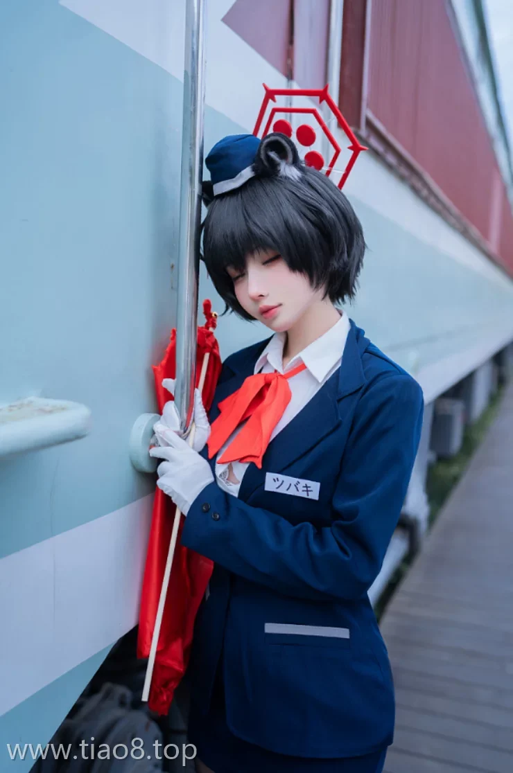 美图欣赏丨Coser_rioko凉凉子:NO.0138-蔚蓝档案 导游 椿[62P12V-1.03G]