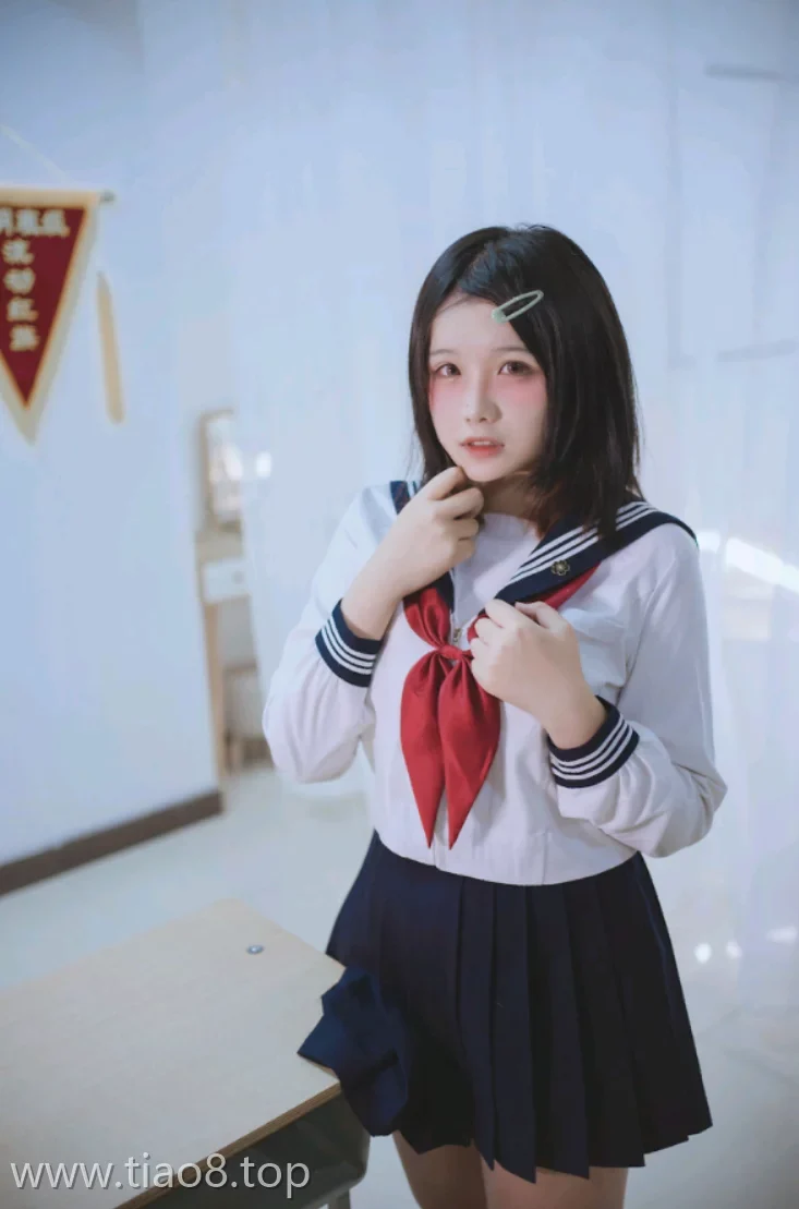 美图欣赏丨Coser阿半今天很开心:NO.018-放学后的同级生[65P-42.4M]