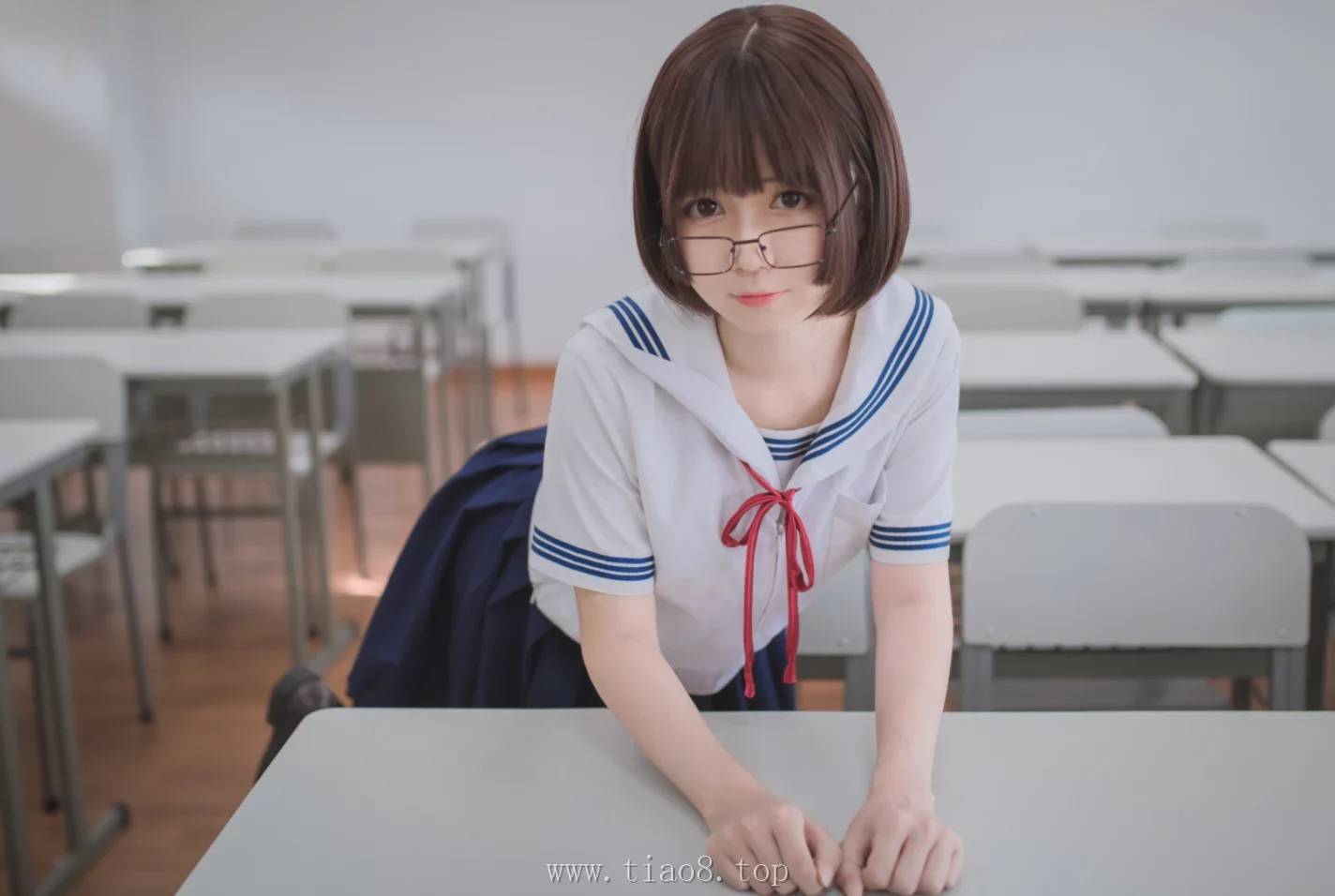 美图欣赏丨Coser白金Saki:NO.011-狂三校服[28P-196.7M]