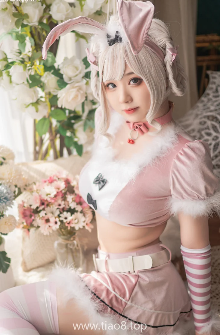 美图欣赏丨Coser皮皮奶可可爱了啦:NO.039-粉色兔兔 [71P-1.65GB]