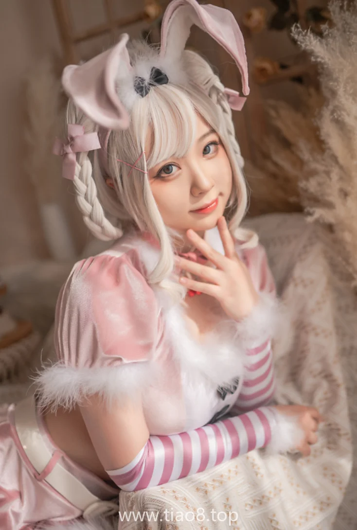 美图欣赏丨Coser皮皮奶可可爱了啦:NO.039-粉色兔兔 [71P-1.65GB]