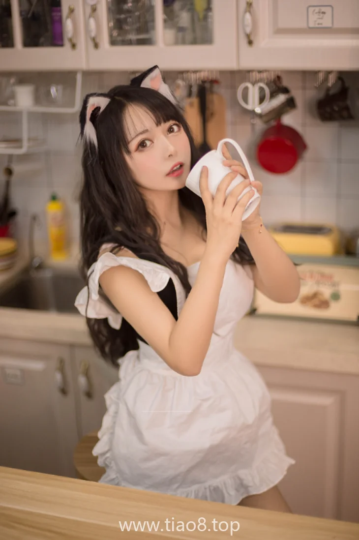 美图欣赏丨Coser黑猫猫:NO.007-厨房[11P-74MB]