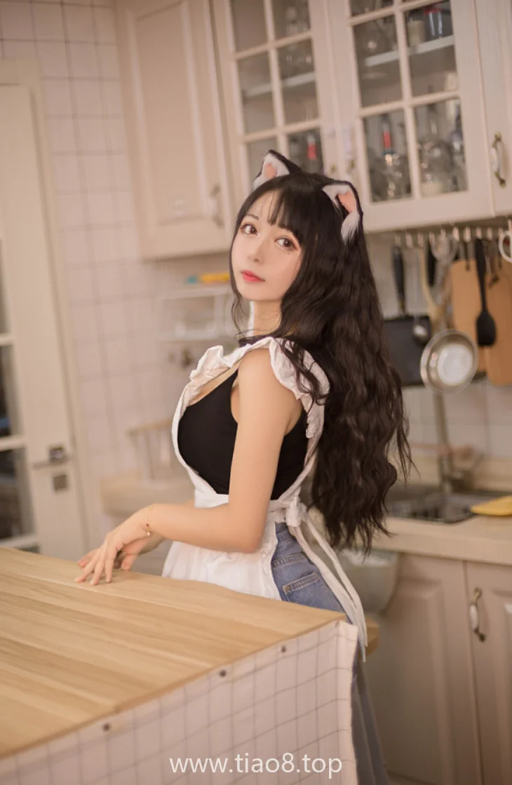 美图欣赏丨Coser黑猫猫:NO.007-厨房[11P-74MB]