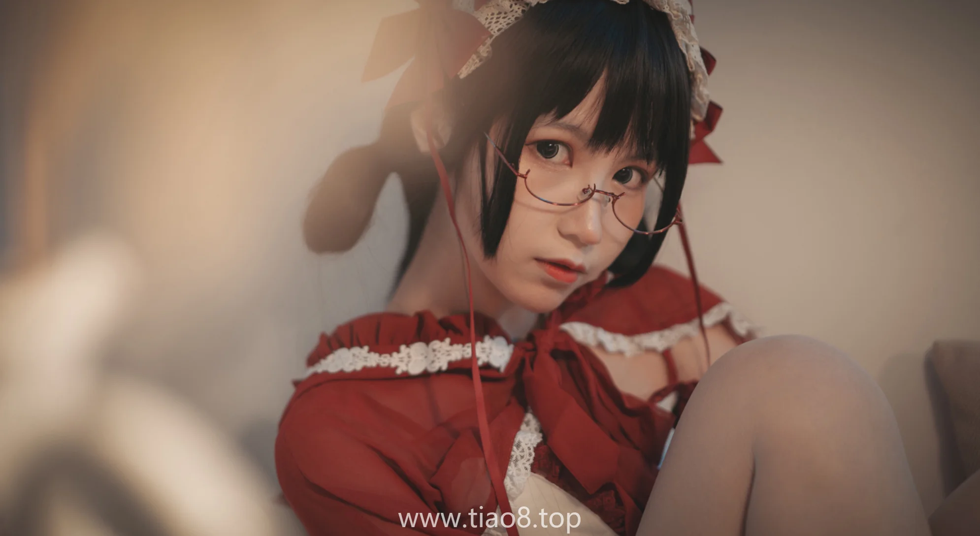 逐月Su童话镇小红帽cosplay:NO.041的红斗篷下,不只是甜美