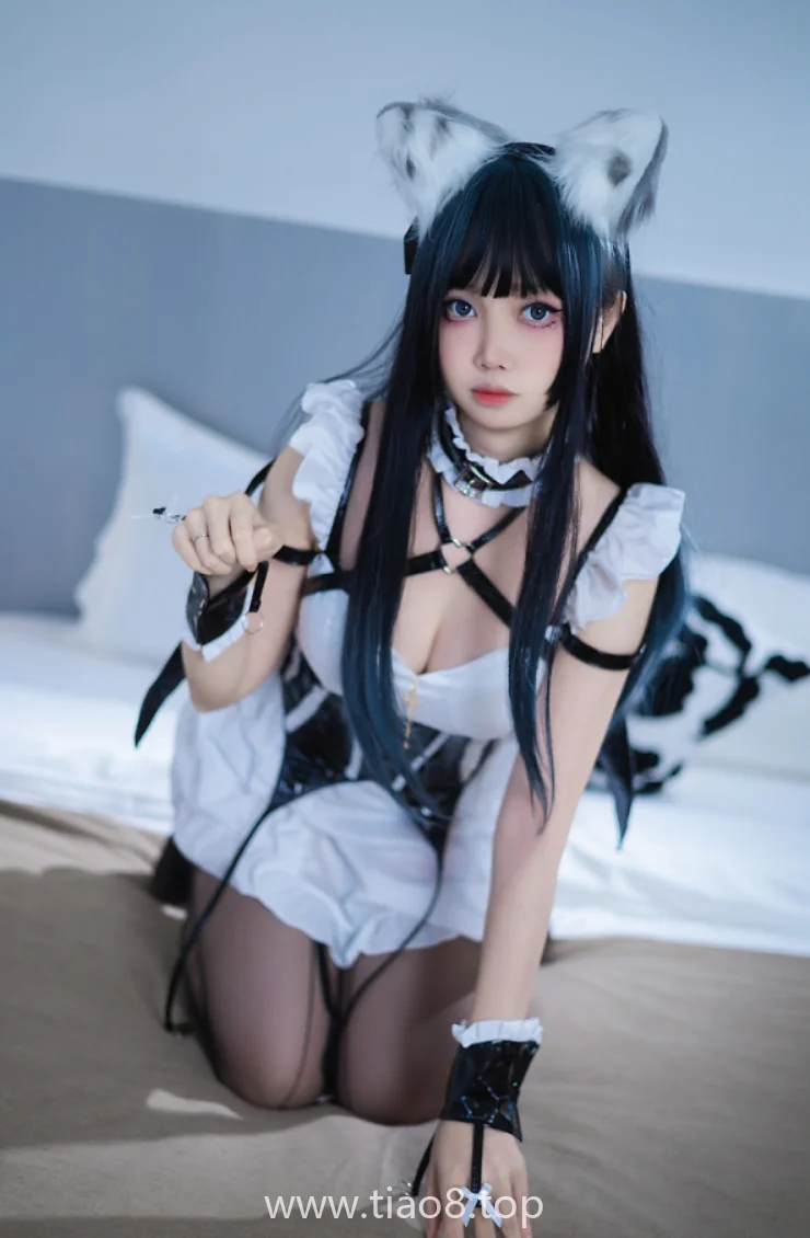 洛桑w伊梓这套猫耳小恶魔cos写真第4张 洛桑w伊梓这套猫耳小恶魔太上头了,42张图根本看不够