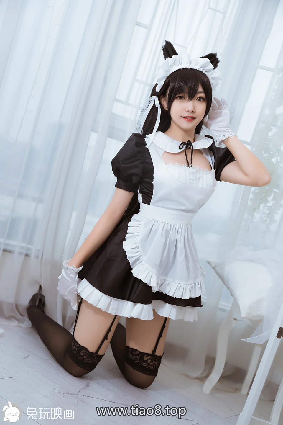 lovely呆玄这套兽耳女仆：白纱居然比黑白裙更抢