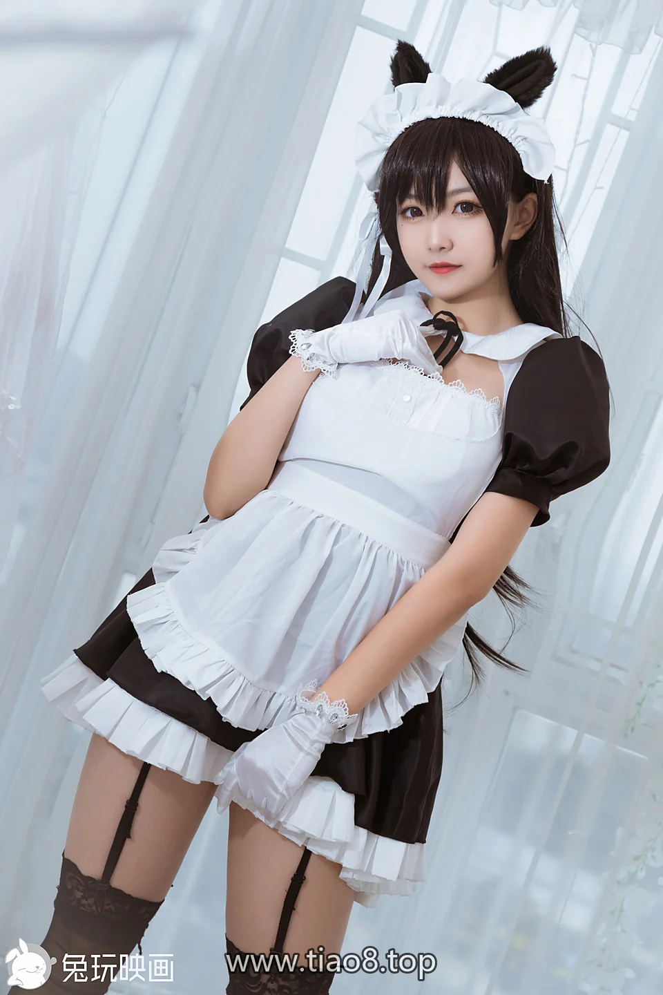 lovely呆玄这套兽耳女仆：白纱居然比黑白裙更抢