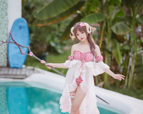 花铃Hana044期小羊夏卉,这谁顶得住？眼神让人一秒沦陷